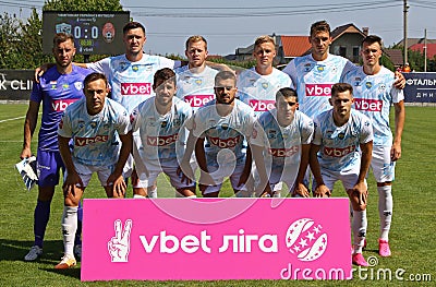 Ukrainian Premier League football game Minaj v Zorya Editorial Stock Photo