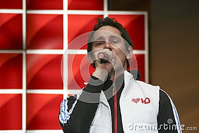 Ukrainian singer Valeriy Kharchyshyn Editorial Stock Photo