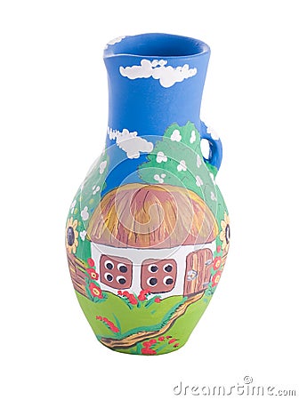Ukrainian traditional pottery ceramics Stock Photo