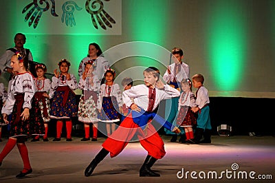Ukrainian Youth Dancers Editorial Stock Photo