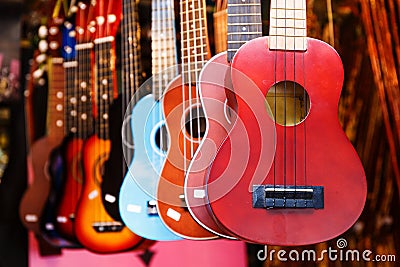 Ukulele guitar Stock Photo