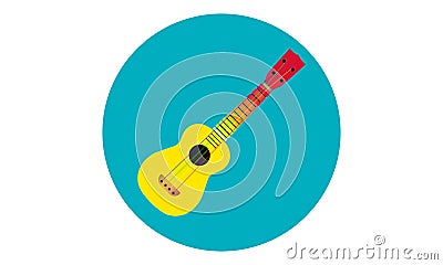 Ukulele Icon Vector Illustration