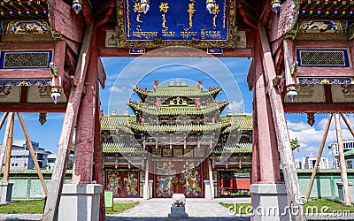 Ulaanbaatar, Mongolia. Winter Palace of Bogd Khan Stock Photo