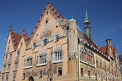 Ulm's town hall, Germany Stock Photo