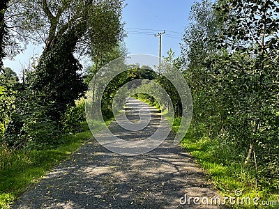 Ulster Canal walk in Clones, Monaghan, Ireland Stock Photo