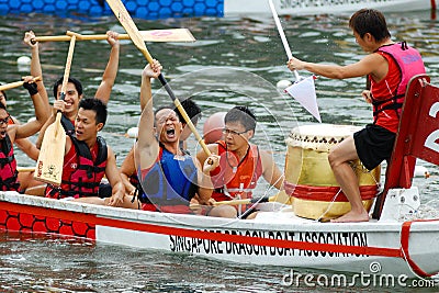 Ultimate DragonTug in Singapore Editorial Stock Photo