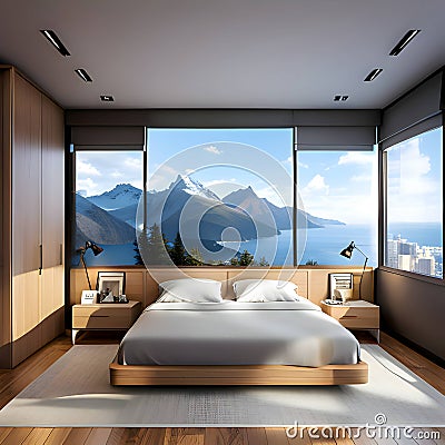 Ultimate Relaxation: Discover the Benefits of Technology in Your Bedroom Sanctuary Stock Photo