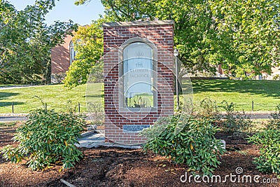 Ultimate Sacrifice War Memorial at the University of Connecticut Editorial Stock Photo