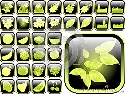 Ultimate vector icon pack Vector Illustration