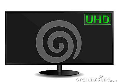 Ultra High Definition Television Vector Illustration