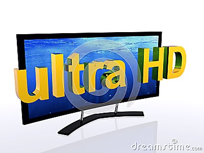 Ultra High Definition TV Stock Photo