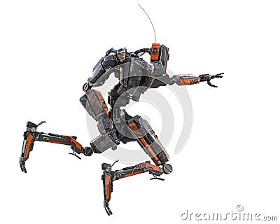 Ultra machine in white background Cartoon Illustration