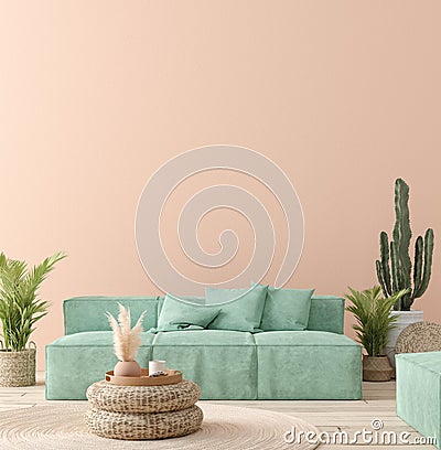 Ultra modern interior background, Mexican style Stock Photo