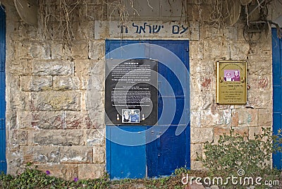 Ultra-orthodox Jewish quarter, Hebron, Palestine Editorial Stock Photo