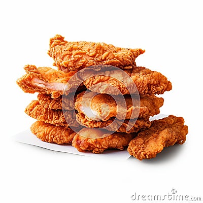 Ultra-realistic Fried Chicken Photography For Business Projects Stock Photo