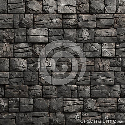 Ultra Realistic Medieval Stacked Stone Texture For Bumpy Scenes Stock Photo