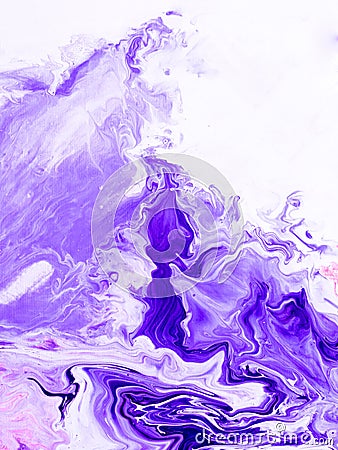 Ultra Violet abstract hand painted background Stock Photo