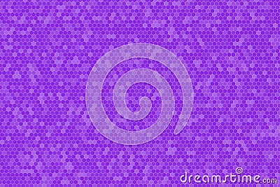 Ultra violet gradient color tone of Honeycomb Grid tile random background or Hexagonal cell texture. Stock Photo