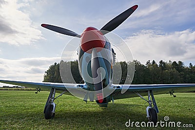 Ultralight replica of legendary soviet fighter plane Yakovlev Yak 3 Editorial Stock Photo
