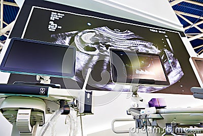 Ultrasonic medical apparatus Stock Photo