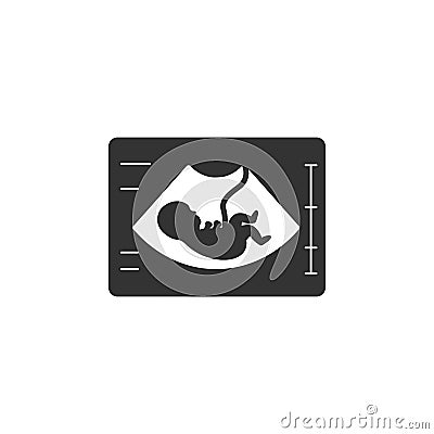 Ultrasonography icon. Simple element illustration. Ultrasonography symbol design from Pregnancy collection set. Can Cartoon Illustration