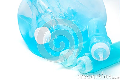 Ultrasound gel in container,contact gel Stock Photo