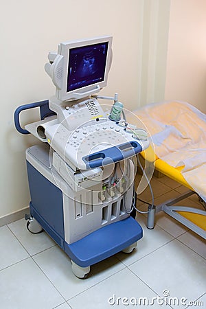 Ultrasound machine Stock Photo