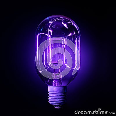 Ultraviolet lamp Stock Photo