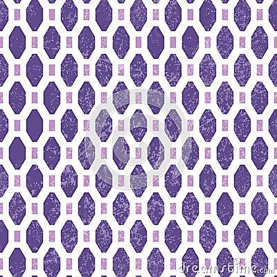 Ultraviolet vintage seamless print. Geometric abstraction on a w Vector Illustration