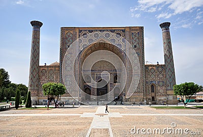 Ulugh Beg madrasah Stock Photo