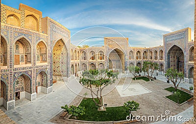 Ulugh Beg Madrasah, Samarkand, Uzbekistan Stock Photo