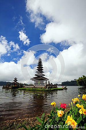 Ulun Danu Tample Bali Stock Photo