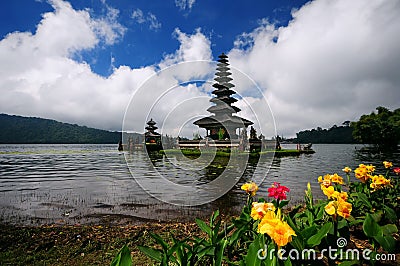 Ulun Danu Temple Bali Stock Photo