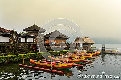 Ulun Danu temple Beratan Stock Photo