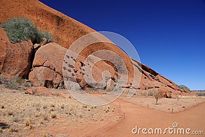 Uluru Rock Formations Editorial Stock Photo