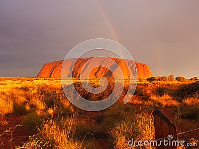 Uluru sunset Editorial Stock Photo