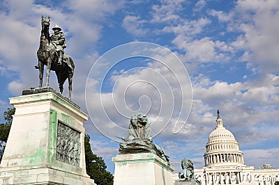 Ulysses S. Grant Cavalry Memorial Stock Photo