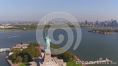 Uma vista encantador da estátua da liberdade em New York Uma vista encantador da estátua da liberdade em New York