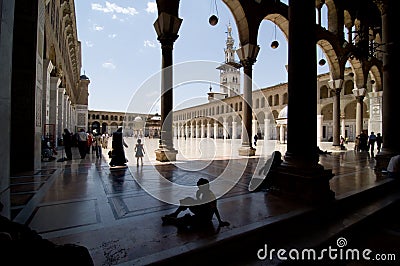 Umayyad Mosque (Grand Mosque of Damascus) Editorial Stock Photo