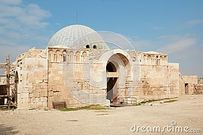The Umayyad Palace in Amman, Jordan Stock Photo