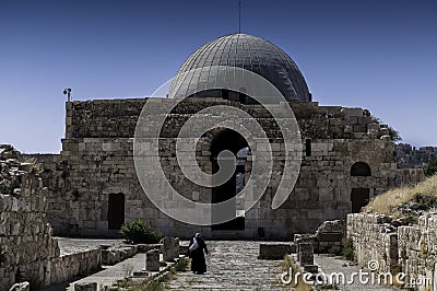 The Umayyad Palace in Amman, Jordan Stock Photo