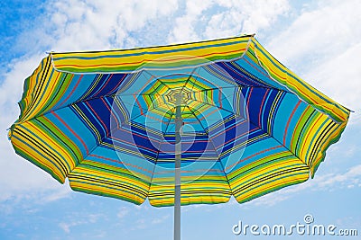 Umbrella on the beach Stock Photo