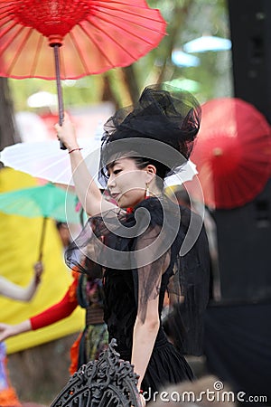 Umbrella festival Editorial Stock Photo