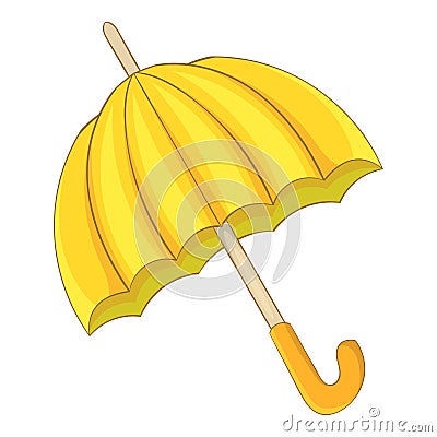 Umbrella icon, cartoon style Vector Illustration