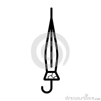 Umbrella icon vector Cartoon Illustration