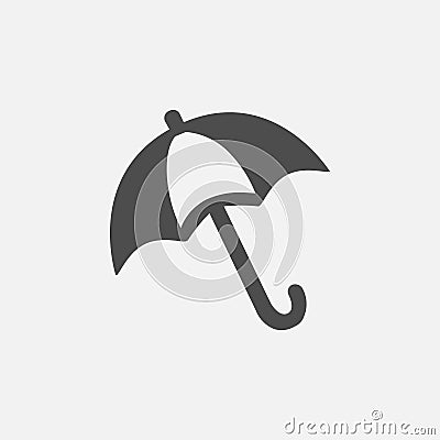 Umbrella icon vector. Isolated protection icon vector design Stock Photo