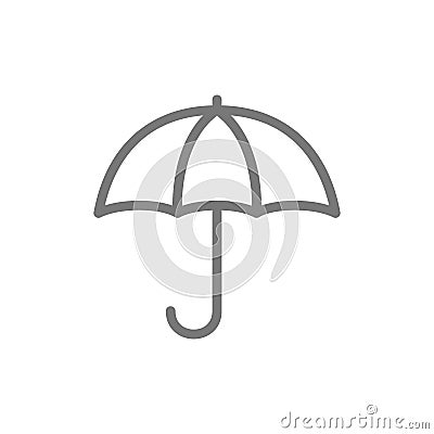 Umbrella line icon. Vector Illustration