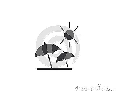 umbrella logo template Vector Illustration