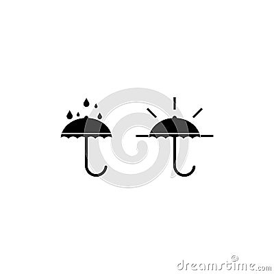 Umbrella logo template vector Vector Illustration