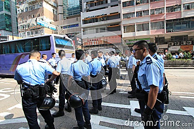 Profession, official, transit, police, officer, vehicle, security, civil, service, street, pedestrian, guard, military, law, enfor Editorial Stock Photo